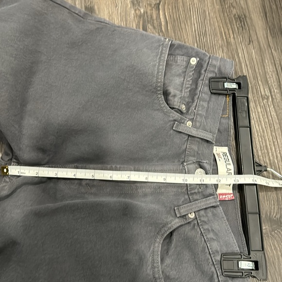 Men’s Dark Gray Levi’s 505 Regular Fit Jeans Size 32x29 EUC - Picture 8 of 10